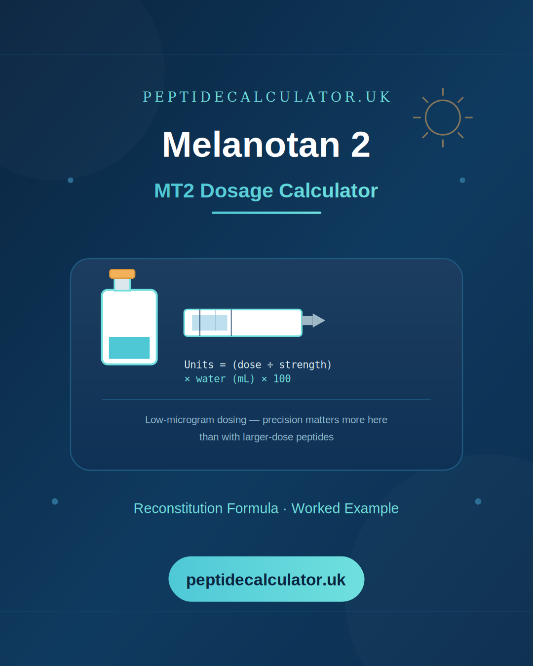 melanotan 2 peptide dosage calculator Tirzepatide Calculator: How to Dose